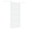 vidaXL Drsna vrata 93 x 202 cm Inženirski les Bela