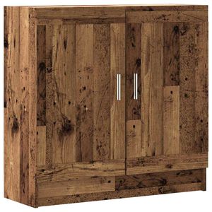 vidaXL Knjižna omara starinski les 82,5x30,5x80 cm inženirski les