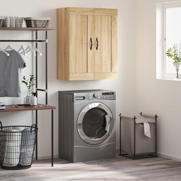 vidaXL Stenska omarica sonoma hrast 69,5x34x90 cm inženirski les