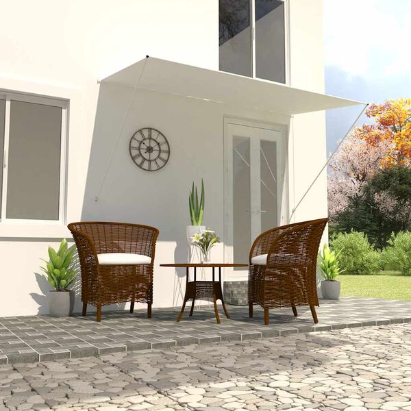 vidaXL Zložljiva tenda 250x150 cm krem