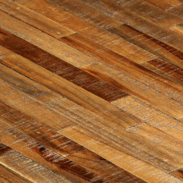 vidaXL Jedilna miza iz predelane tikovine in jekla 180x90x76 cm