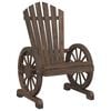 vidaXL Vrtni stol Adirondack trden les jelke
