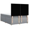 vidaXL Box spring postelja z vzmetnico svetlo siva 140x200 cm blago