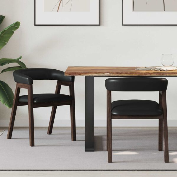 vidaXL Jedilni stoli 2 pcs Svetlo rjava 54 x 57 x 73 cm