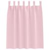 vidaXL Zavese za zatemnitev z obroči 2 pcs Baby roza 140 x 140 cm