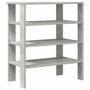 vidaXL Regal za čevlje betonsko siv 61x32x70 cm inženirski les