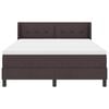vidaXL Postelja z vzmetnico Temno rjava 200 x 160 cm Poliester