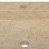 vidaXL Umivalnik krem 40x40x12 cm marmor