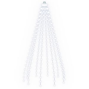 vidaXL Lučke za novoletno jelko 210 LED Hladno bela 210 cm