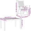 vidaXL Komplet za jedilnico v vrtu 7 pcs Rjava Masiven les akacije