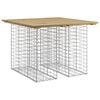 vidaXL Vrtna miza Gabionski dizajn 100x102x72 cm impregniran les bor