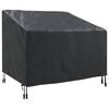 vidaXL Pokrov za vrtn stol Črna 96 x 79 x 74 cm 210D Oxford tkanina