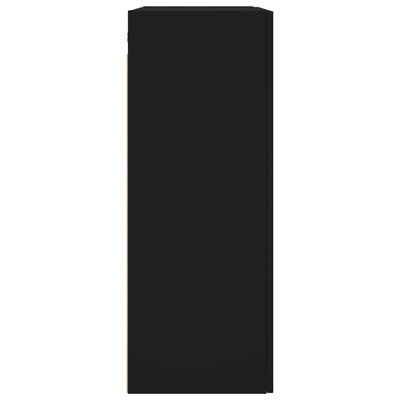 vidaXL Stenska omarica črna 69,5x34x90 cm