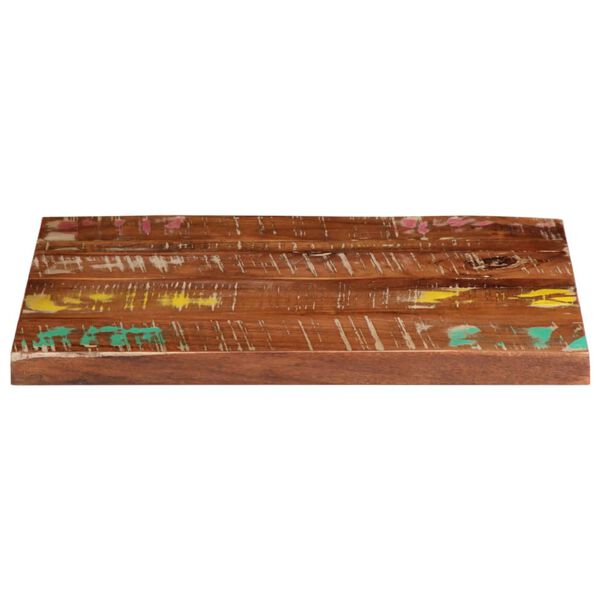 vidaXL Mizna plo&scaron;ča 60x50x3,8 cm pravokotna trden predelan les