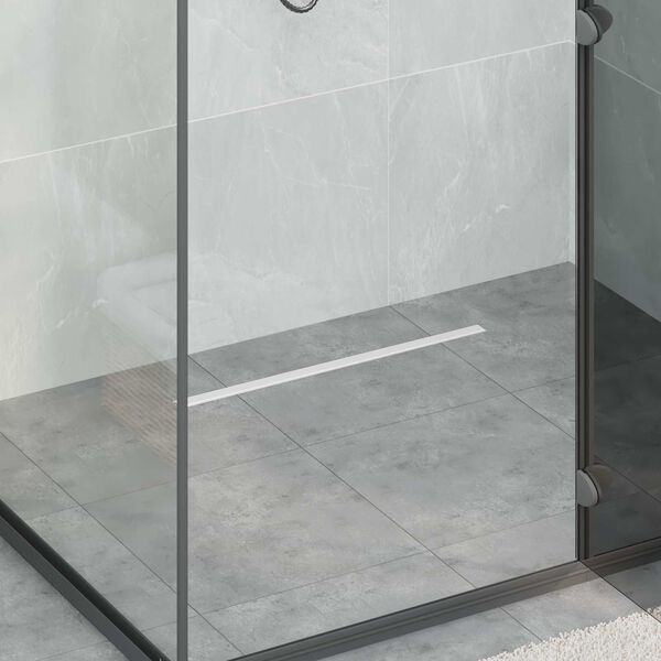 vidaXL 360&deg; odtok za tu&scaron; s tankskim modelom srebrna 60 cm