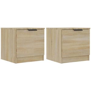 vidaXL Nočna omarica 2 kosa sonoma hrast 40x39x40 cm