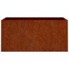 vidaXL Cvetlično korito 62x30x29 cm corten jeklo