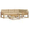 vidaXL Zunanja garnitura za sedenje 5 pcs Bela in bež 79 x 79 x 37 cm