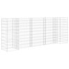 vidaXL Korito za rastline gabion H-oblike jeklo 260x40x100 cm
