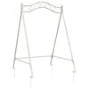 vidaXL Okvir za gugalnico Antik bela 113 x 121,5 x 168 cm Jeklo