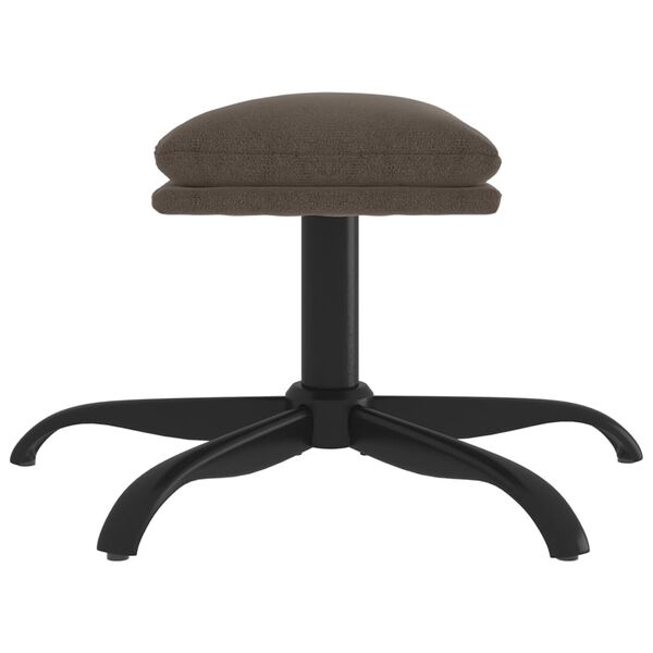 vidaXL Stolček za noge temno siv 60x60x36 cm tkanina iz mikrovlaken