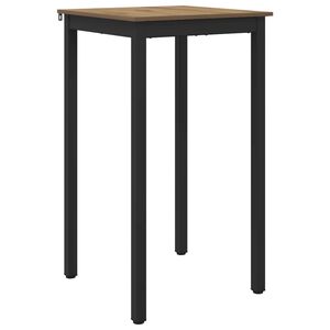 vidaXL Stoječ miza za bar Inženirski les Kvadrat