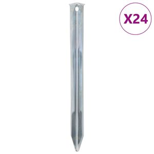 vidaXL Klini za &scaron;otor 24 kosov 22 cm &Oslash;20 mm pocinkano jeklo