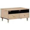 vidaXL Klubska mizica 80x54x40 cm trden mangov les