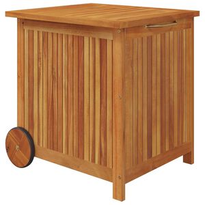 vidaXL Vrtna &scaron;katla s kolesi 60x50x58 cm trden akacijev les