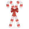 vidaXL Božična dekoracija Candy Cane 50 LEDs Warm White