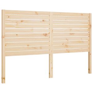 vidaXL Posteljno vzglavje 166x4x100 cm trdna borovina