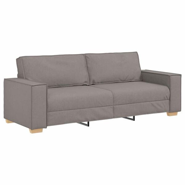 vidaXL Trosed kavč taupe 180 cm blago