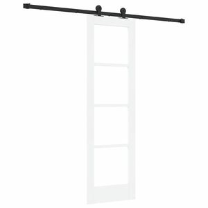 vidaXL Drsna vrata ORKDAL Bela in črna 61 x 198,5 cm
