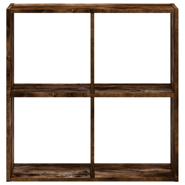 vidaXL Knjižna omara dimljeni hrast 68,5x32x68,5 cm inženirski les