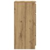 vidaXL Komoda s predali artisan hrast 37,5x35x99 cm inženirski les