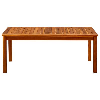vidaXL Vrtna klubska mizica 110x60x45 cm trden akacijev les