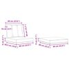 vidaXL Zunanja garnitura za sedenje z blazino 4 pcs Naravna in smetana