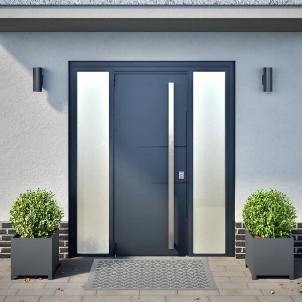 vidaXL Vrtno korito 2 kosa antracit 40x40x40 cm jeklo