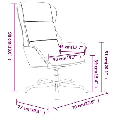 vidaXL Stol za sproščanje s stolčkom za noge krem iz mikrovlaken