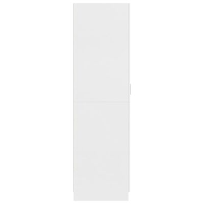 vidaXL Garderobna omara bela 80x52x180 cm iverna plošča