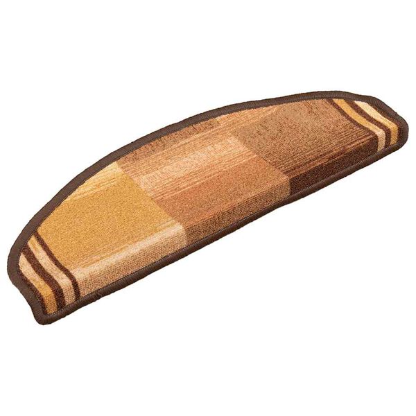 vidaXL Samolepilne preproge za stopnice 5 kosov 65x21x4 cm rjave