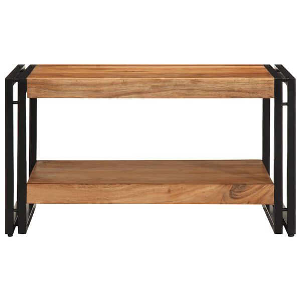 vidaXL kavna mizica 70x50x38 cm masivni les akacija