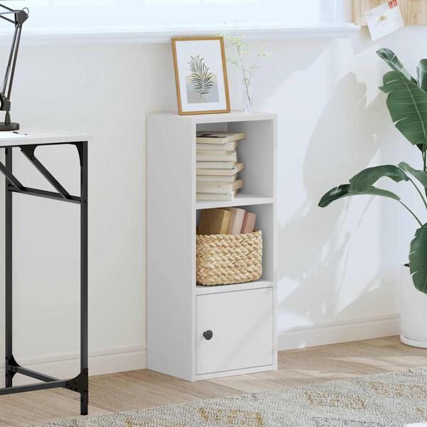 vidaXL Knjižna omara bela 31x24x77 cm inženirski les