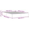 vidaXL Otomanski posteljni okvir brez vzmetnice taupe 140x190 cm blago