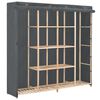 vidaXL Garderobna omara iz blaga 173x40x170 cm siva