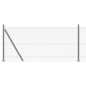 vidaXL Evropanel z betonsko podlago 10 x 1 m Jeklo s PVC premazom Siva