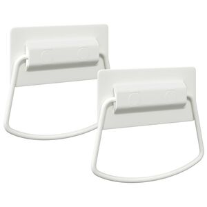 vidaXL Ročaji za kabinete 2 kos Bela 85 x 45 mm Kovina