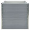 vidaXL Dvignjeno Vrtno Korito 160x80x77 cm Galvanizirano Jeklo Sive Barve