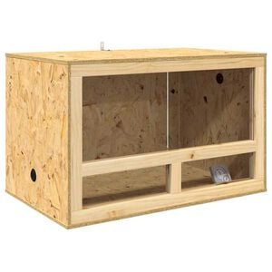 vidaXL Terarij Rjava 80 x 50 x 50 cm OSB