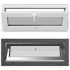 vidaXL Okno za klet RISOR 100 x 40 cm PVC in steklo